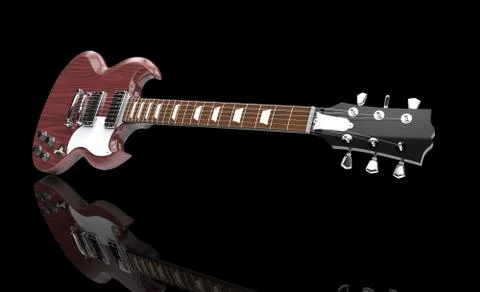 Solid Guitar Wood Stock Illustration