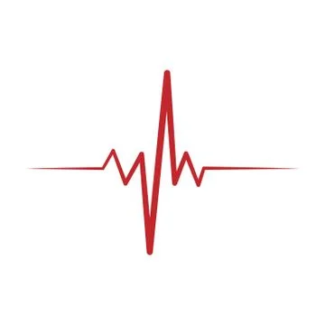 Solid heart rhythm ekg icon. Cardio heartbeat symbol. Vector Illustration. 스톡 일러스트