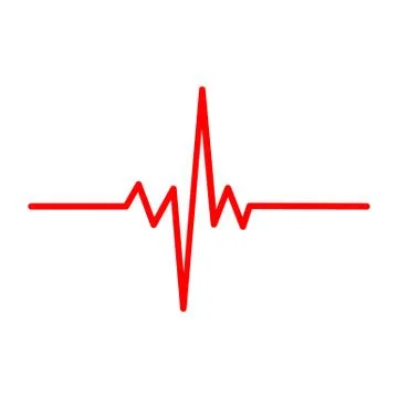 Solid heart rhythm ekg icon. Cardio heartbeat symbol. Vector Illustration. イラスト素材