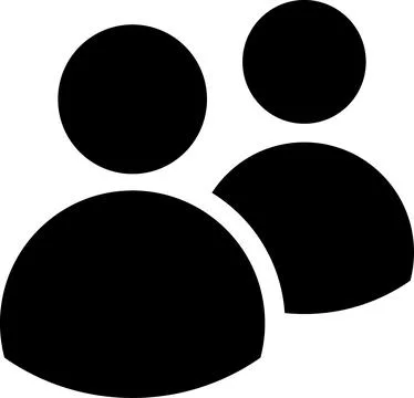 Solid icon group. People group icon set, persons, logo human, team icons, user Stock Illustration