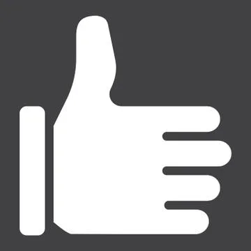 Like solid icon, social media and website Stock Illustration