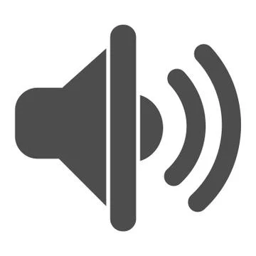 Solid icon, Sound design concept, sign on white background, icon in glyph style Stock Illustration
