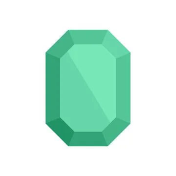 Solid jewel icon flat isolated vector Illustrazione stock
