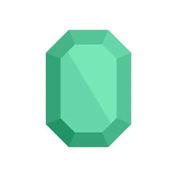 Solid jewel icon flat isolated Illustrazione stock