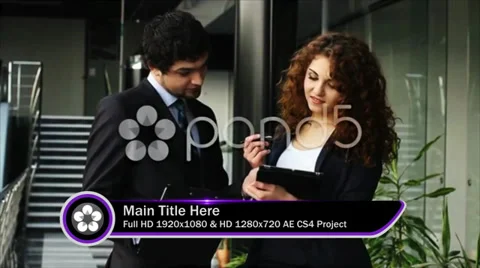 Solid Lower Third 2 Stock After Effects