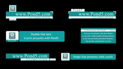 Solid Lower Third After Effects stock