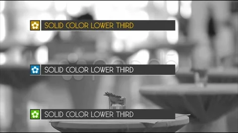 Solid Lower Third Stock After Effects