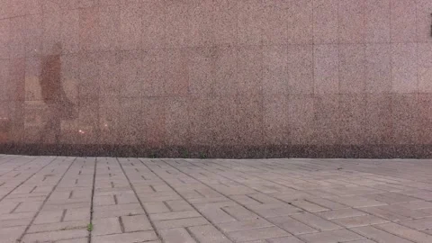 A solid man walks with a briefcase in his Stock Footage 133173389