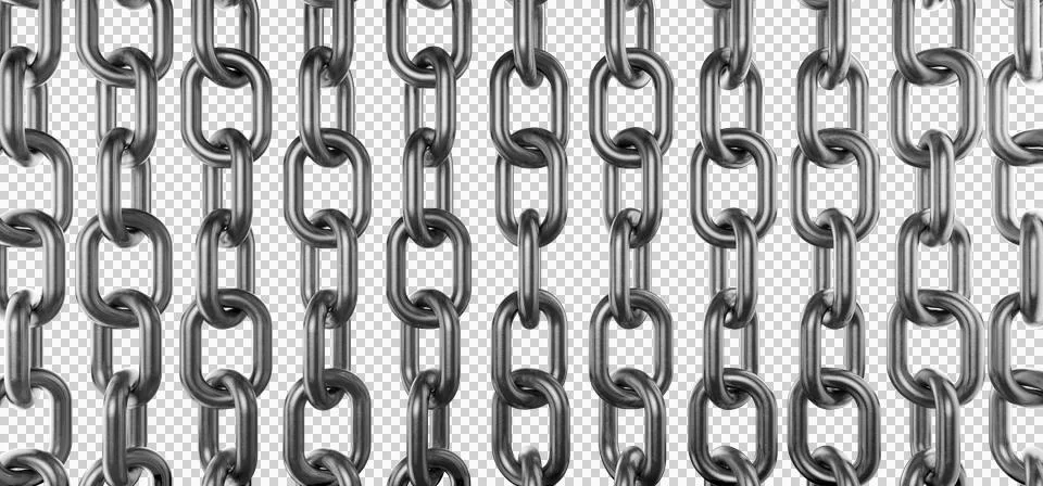 Solid metal chain background. A metal chain covers the frame. Preparing a m.. イラスト素材