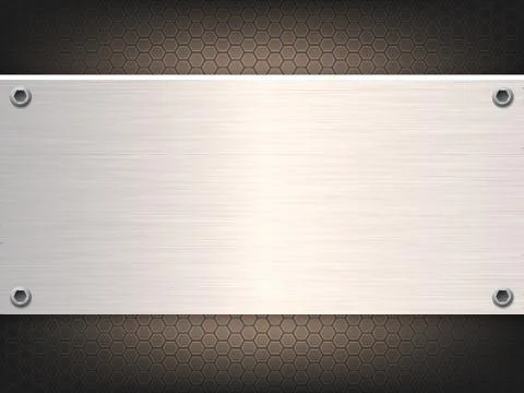 Solid metal sheet abstract background. Stock Illustration