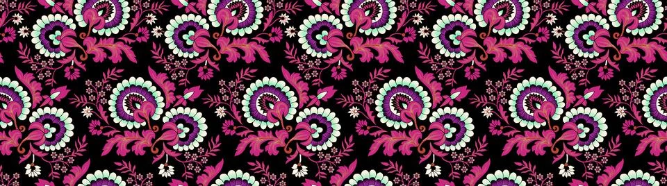 A solid monochrome red big flowers with blue background illustration vector.. Stock Illustration