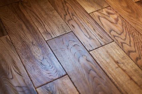 Solid oak wood flooring Stock Photos