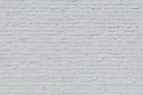 Solid old brick wall with white paint Stock Photos