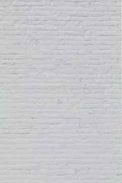 Solid old brick wall with white paint Stock Photos