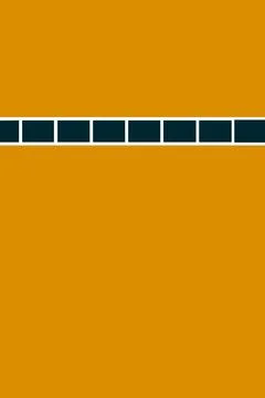 Solid orange background with dark teal horizontal bars. Stock Illustration