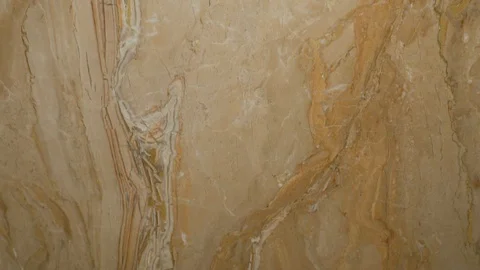 Solid piece of marble in beige tones in a modern interior for interior decoratio Stock Footage 123244204