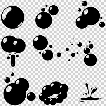 Solid Pitch Black Minimalist Background Texture - PNG Graphic Stock Illustration