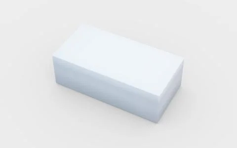 Solid pure white box イラスト素材