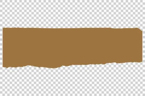 Solid rectangular block of flat, matte brown color isolated on a plain whit.. Stock Photos