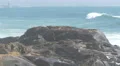 Solid rock in ocean's water, Porto 4k or 4k+ Resolution