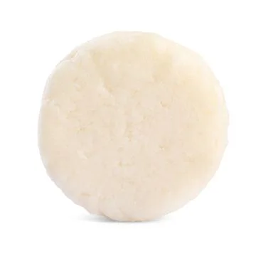 Solid shampoo bar isolated on white. Hair care 스톡 사진