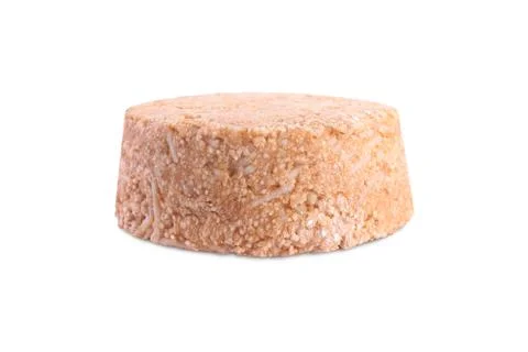 Solid shampoo bar isolated on white. Hair care 写真素材