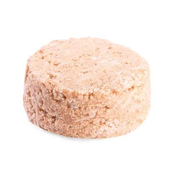 Solid shampoo bar isolated on white. Hair care 写真素材