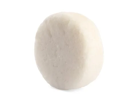 Solid shampoo bar isolated on white. Hair care Foto stock