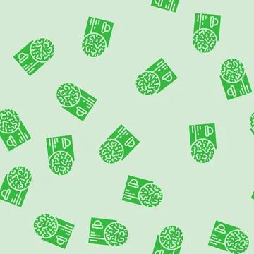 Solid shampoo bar sustainable beauty glyph seamless pattern Illustrazione stock