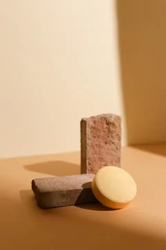 Solid shampoo bars zero waste Foto stock