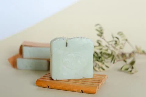 Solid shampoo bars zero waste Foto stock