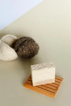 Solid shampoo bars zero waste Foto stock