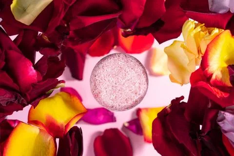 Solid shampoo with the smell of flowers Foto stock