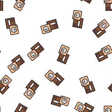 Solid shampoo vector seamless pattern Stock Illustration