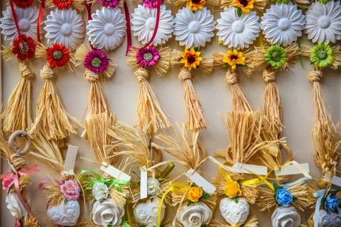 Solid soap packed in various colors Foto stock