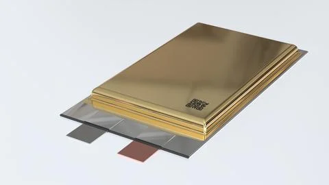 Solid state batteries, Next Generation SSB pouch cell solid-state electric .. Stock Photos