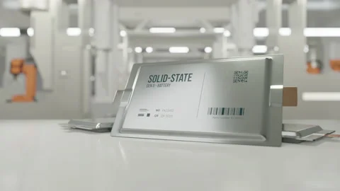 Solid State Battery lab 4K Stock Footage 198255368
