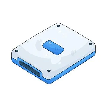 Solid state drive Stock Illustration