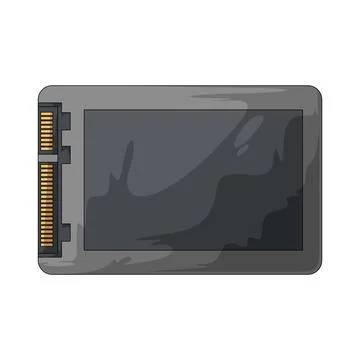 Solid state drive illustration Stock Illustration
