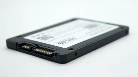 Solid state drive isolated on white background Stock Photos