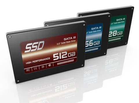 Solid state drives Stock Illustration