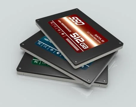 Solid state drives Stock Illustration