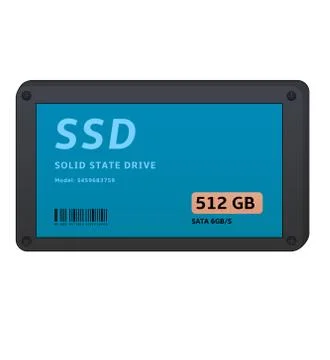 Solid state drives Stockillustratie