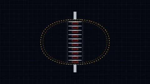 Solid-State Fault Current Limiter Bidirectional Thyristor Stack in Titanium.. Stock Footage 346984286