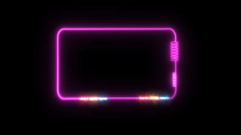 Solid state powerful battery magenta energy border with electric energy blu.. Stock Footage 246703356