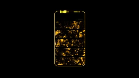 Solid state powerful orange power energy and yellow border battery on the b.. Stock Footage 271341873