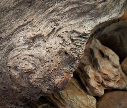 Solid stone in cave Stock Photos