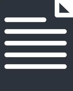 Solid Text Document Page Stock Illustration