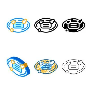 Solid toilet soap color modern icon vector Stock Illustration