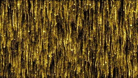 A solid wall of falling gold particles.Golden Abstract Particle Rain Falling Stock Footage 95445456
